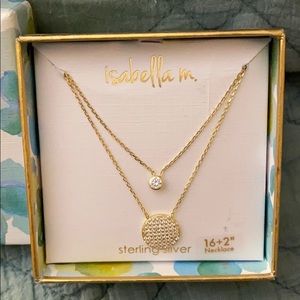 Isabella M. Layered Good Sterling Silver Necklace